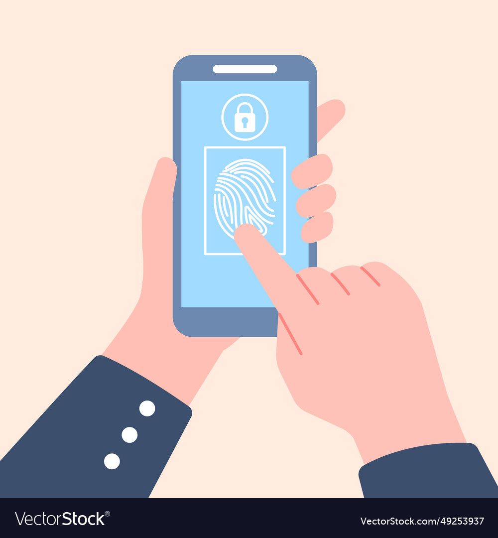 Fingerprint login on smartphone access