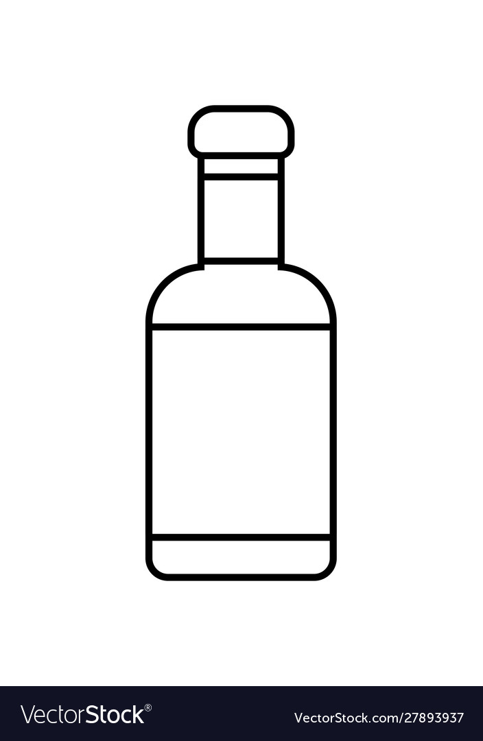 Hot sauce bottle in white background