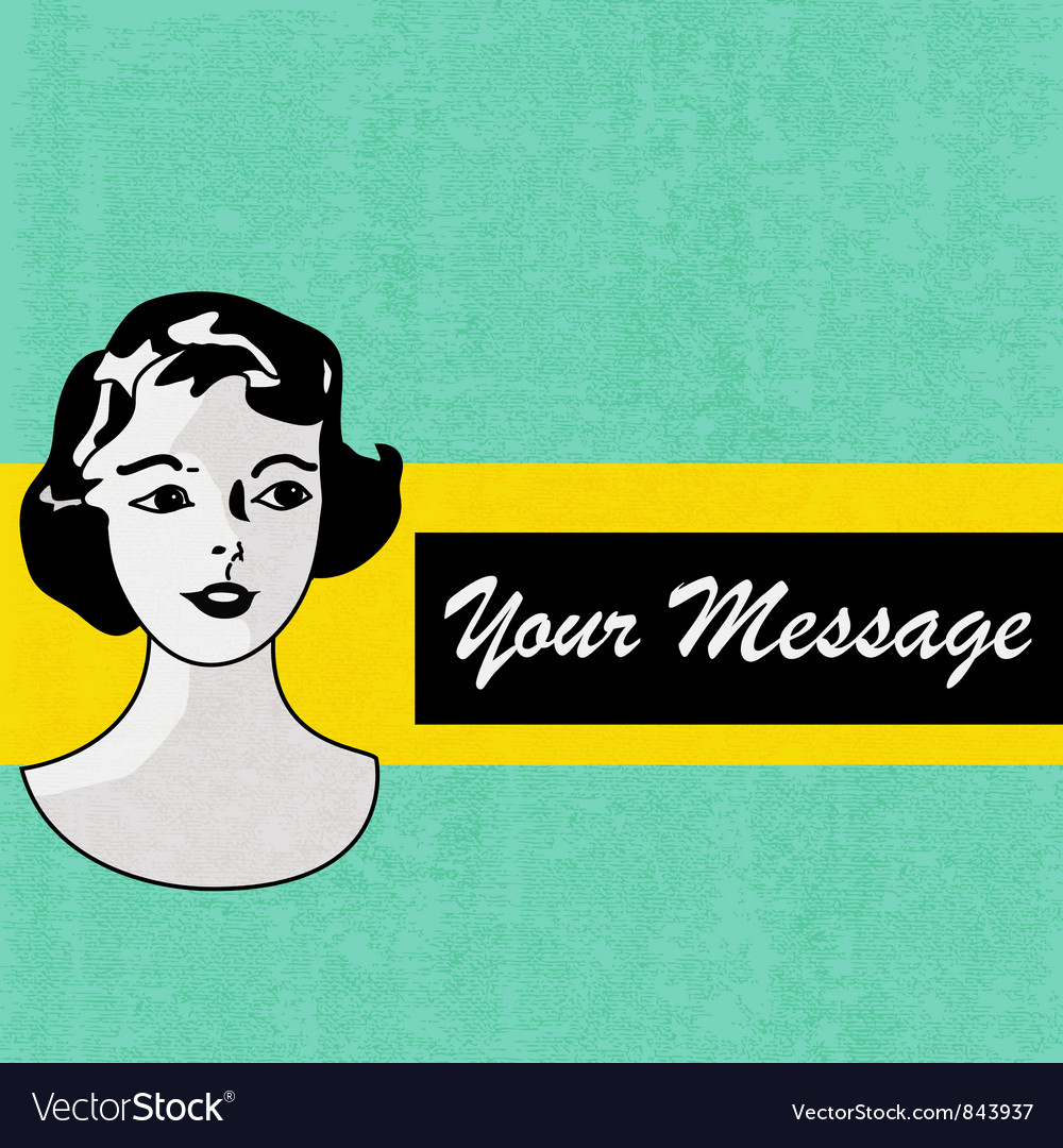 Retro message background