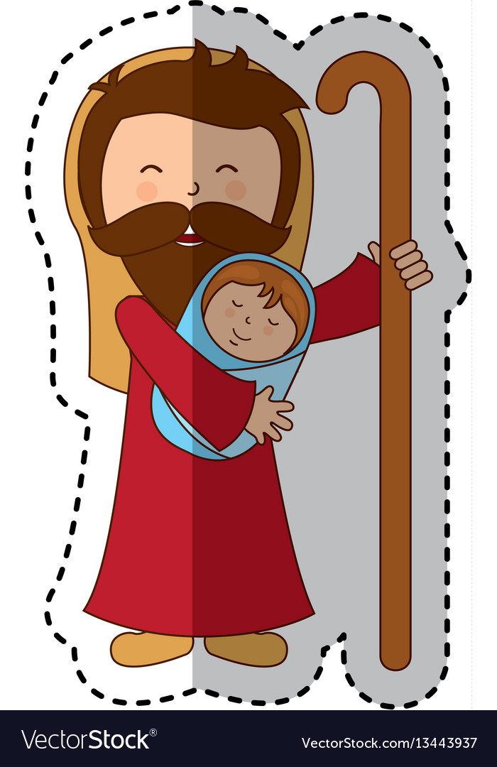 Saint joseph manger character