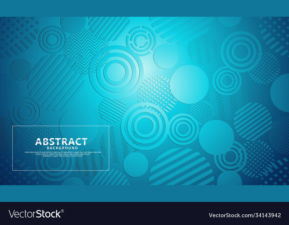 Blue modern geometric shape abstract background