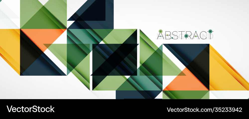 Geometric abstract background techno color Vector Image