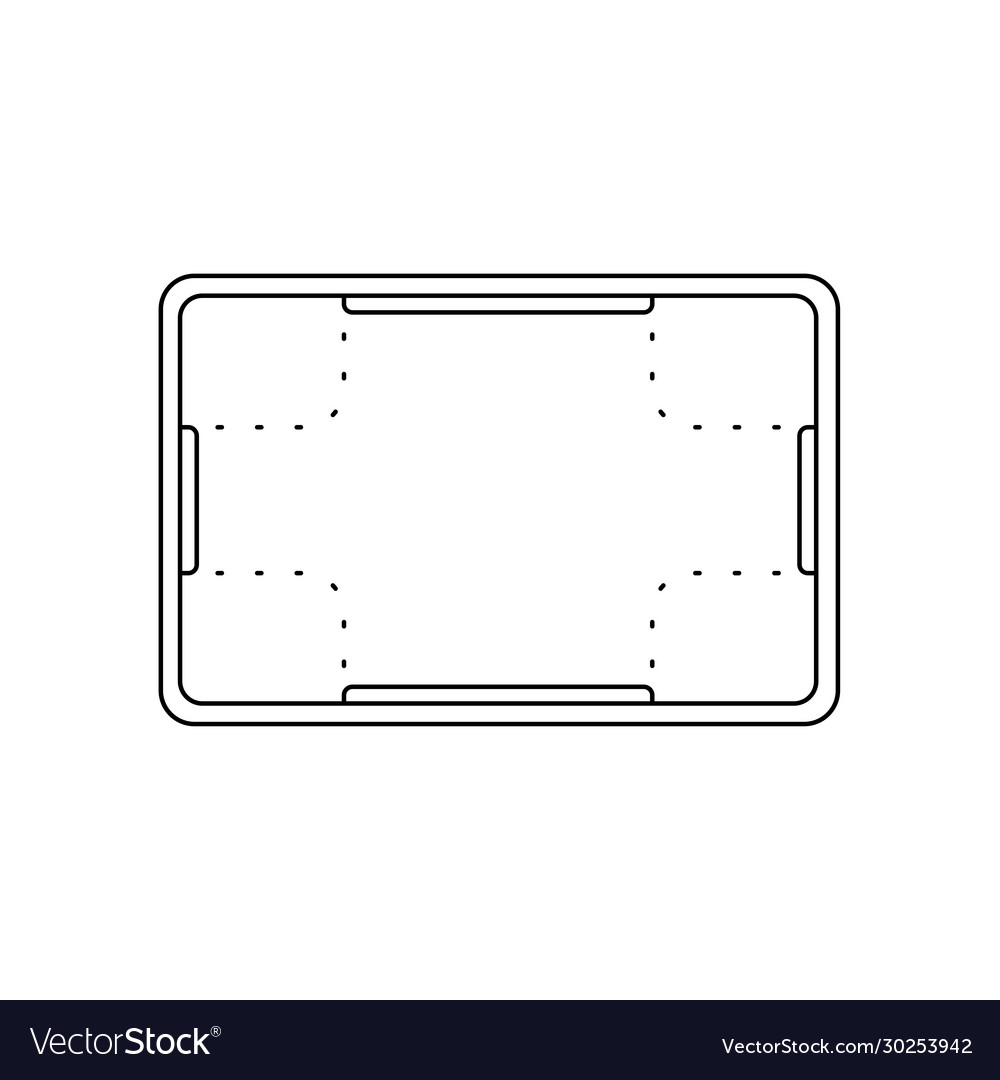 Plastic vat storage line icon outline