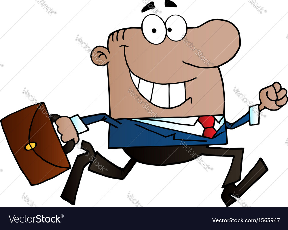 Cartoon business man Royalty Free Vector Image