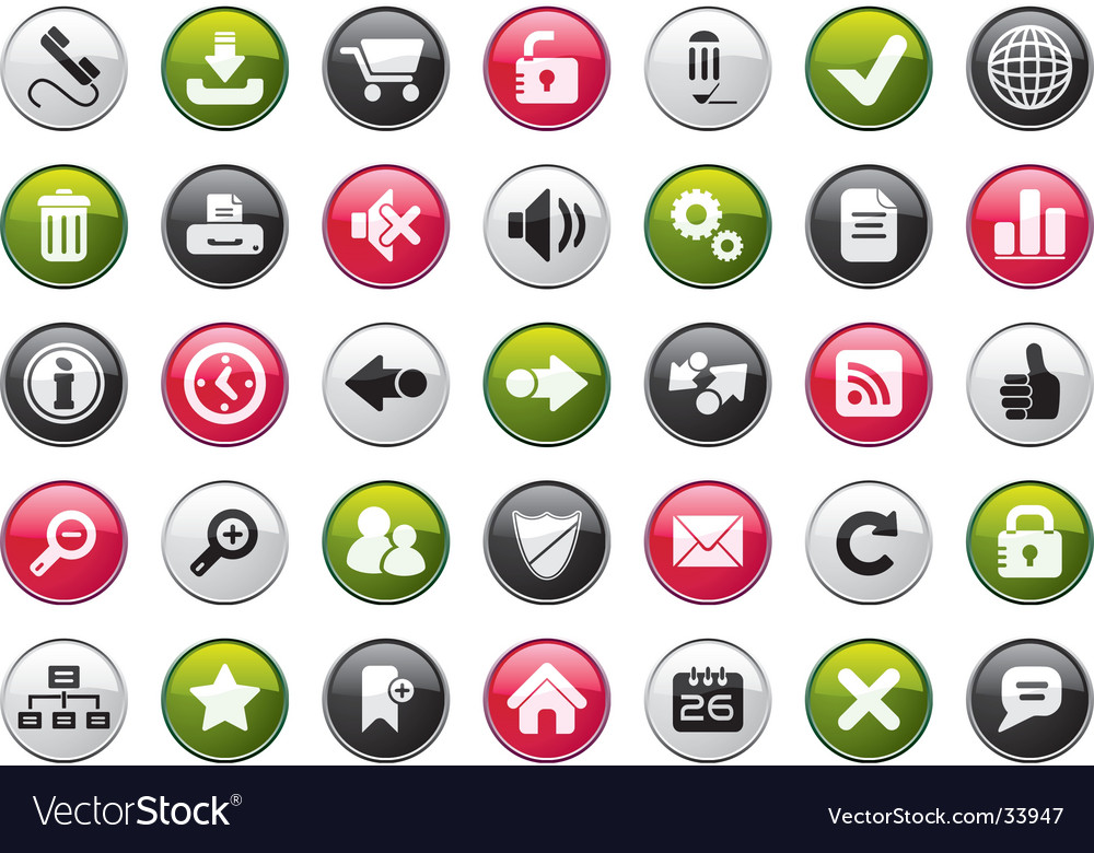 Internet icon set