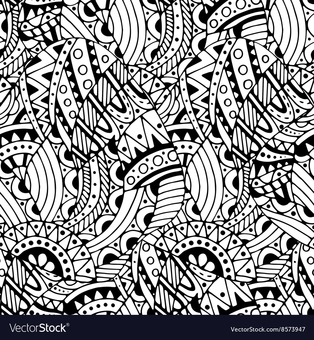 Pattern with ethnic elements Royalty Free Vector Image