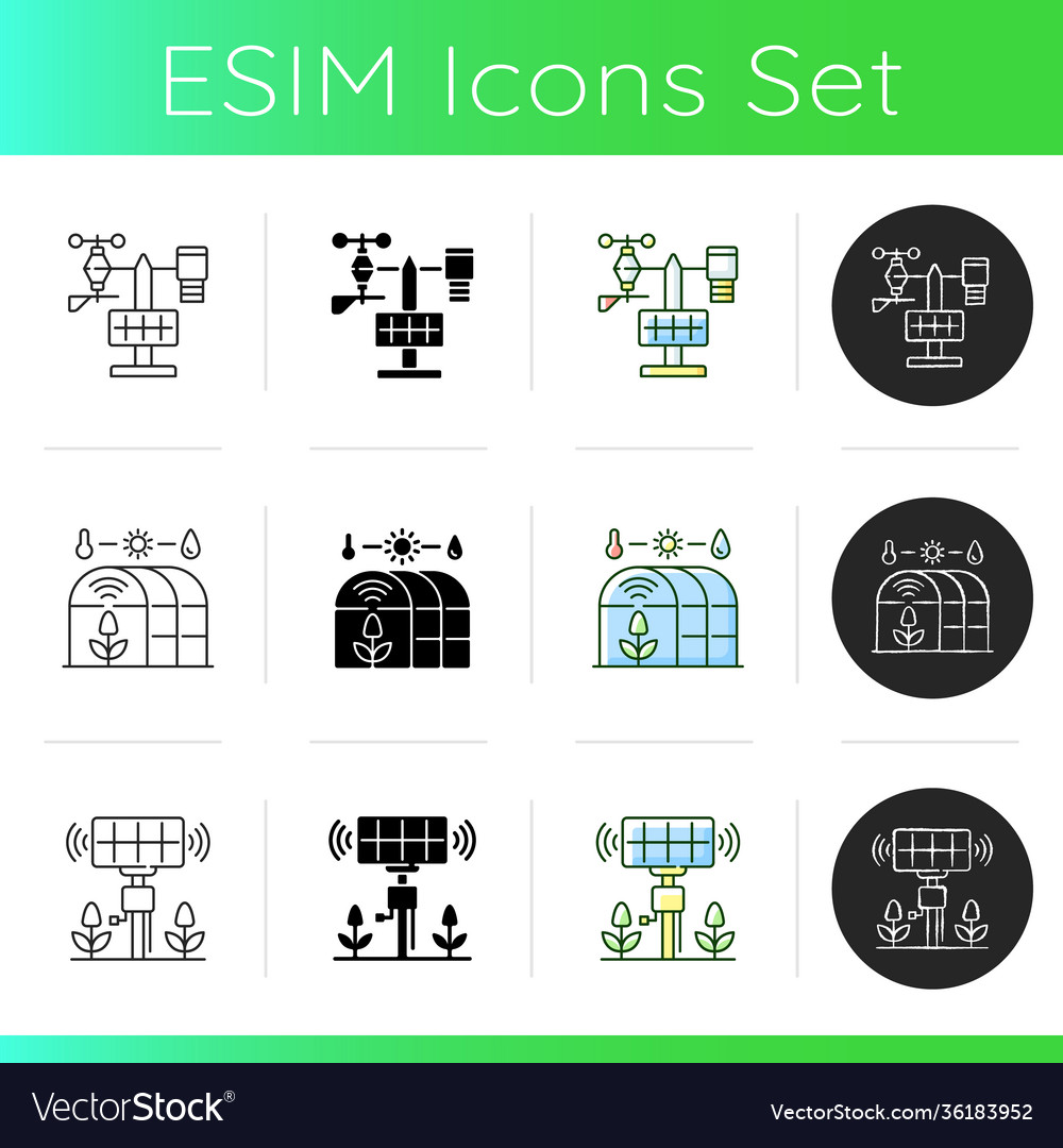 Innovation technology icons set