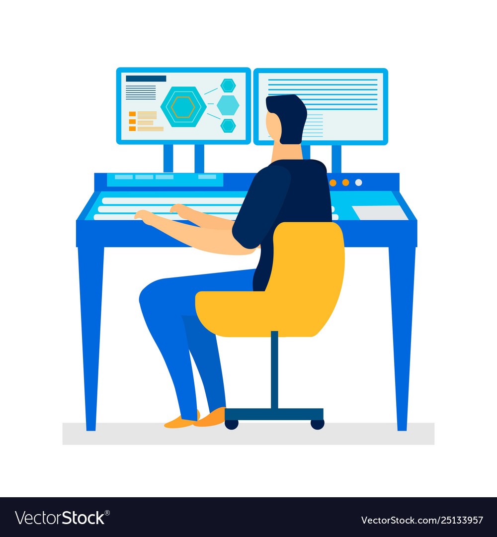 Computer assisted design flat royalty free vector image