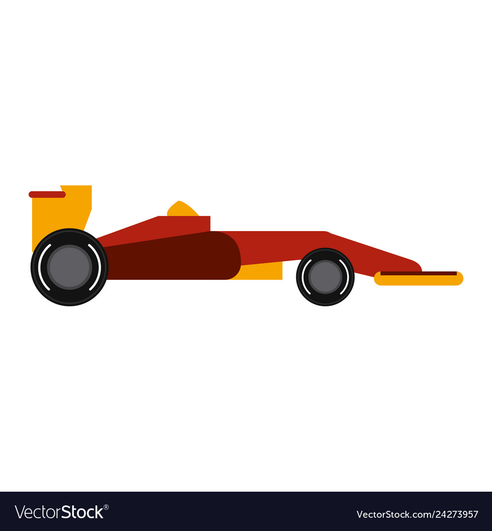 Formula 1 car sideview