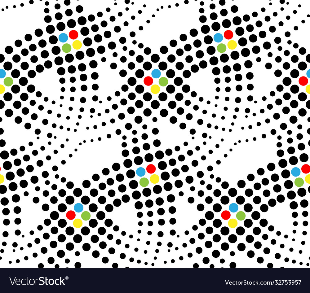 Linear abstract seamless pattern Royalty Free Vector Image