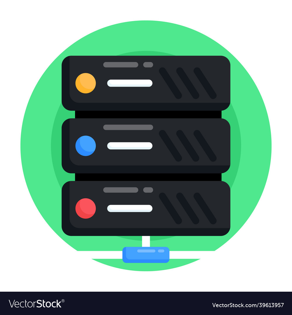 Shared server Royalty Free Vector Image - VectorStock