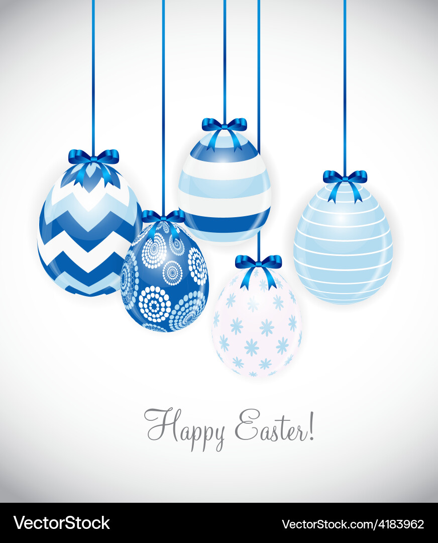 Beautiful easter egg background Royalty Free Vector Image