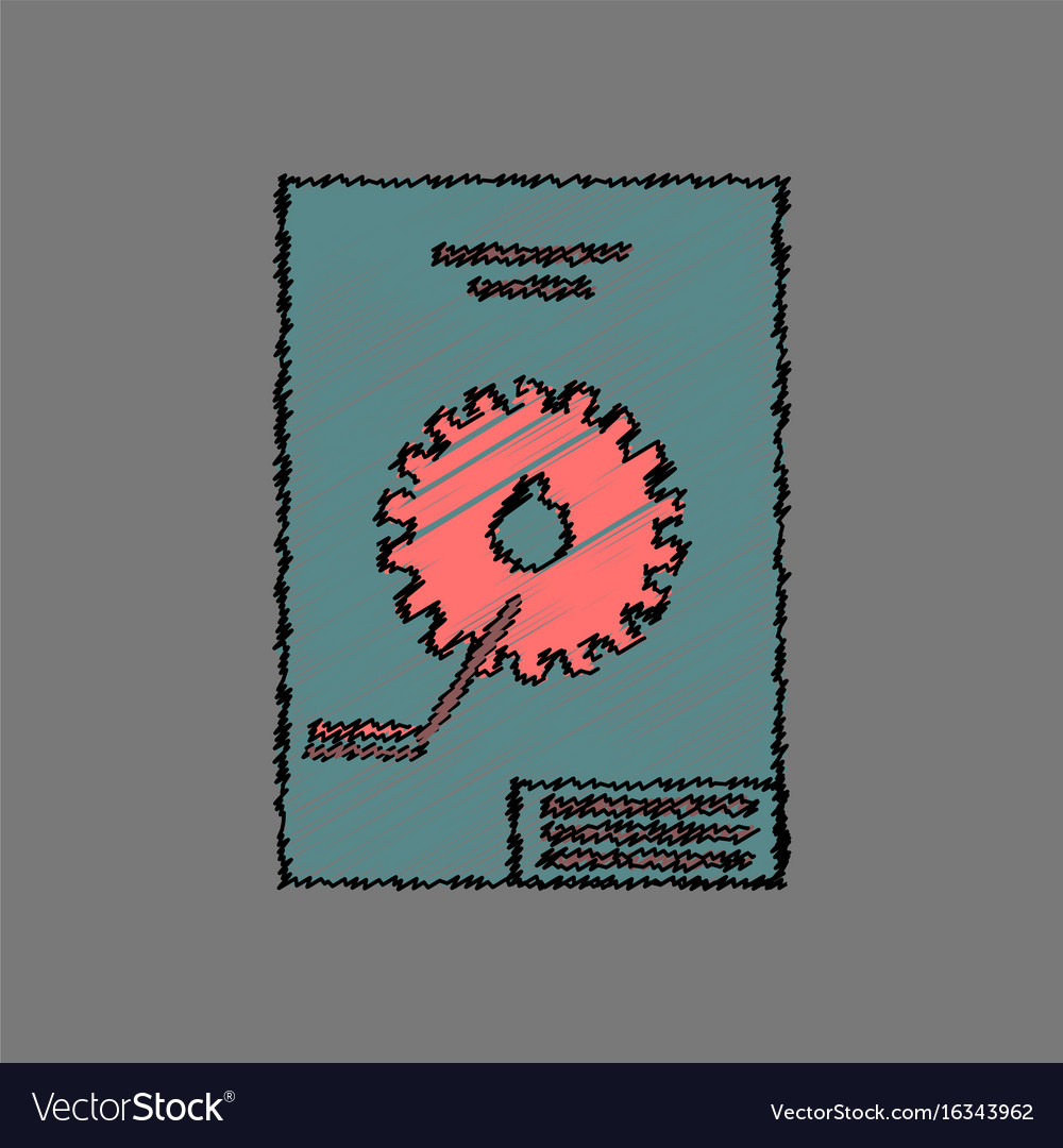 Flat icon design collection car gear scheme Vector Image