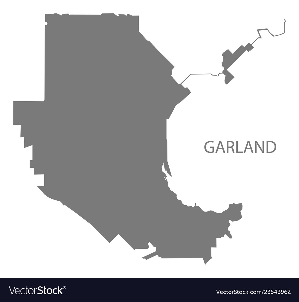 Garland Texas Map >> Garland Texas City Map Grey Silhouette Garland Texas Map >> Garland Texas City Map Grey Silhouette