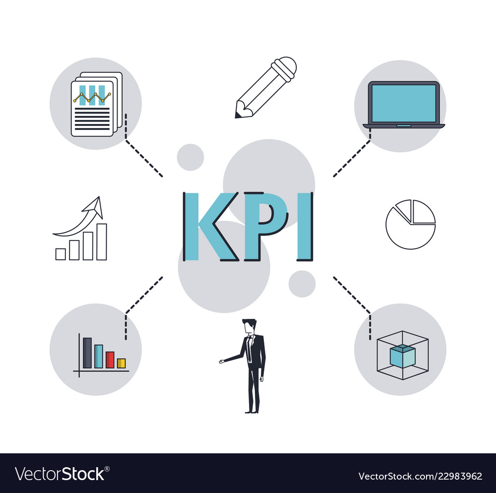 Key performance indicator Royalty Free Vector Image