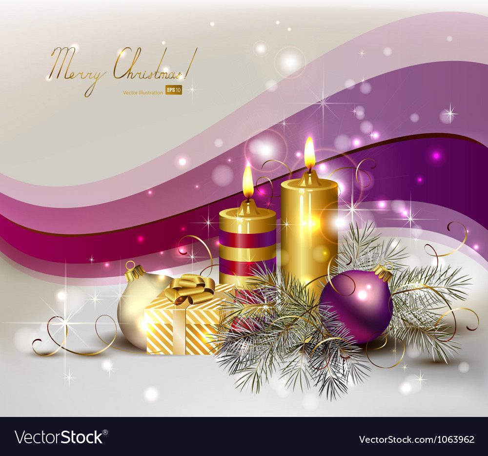 Light christmas background Royalty Free Vector Image