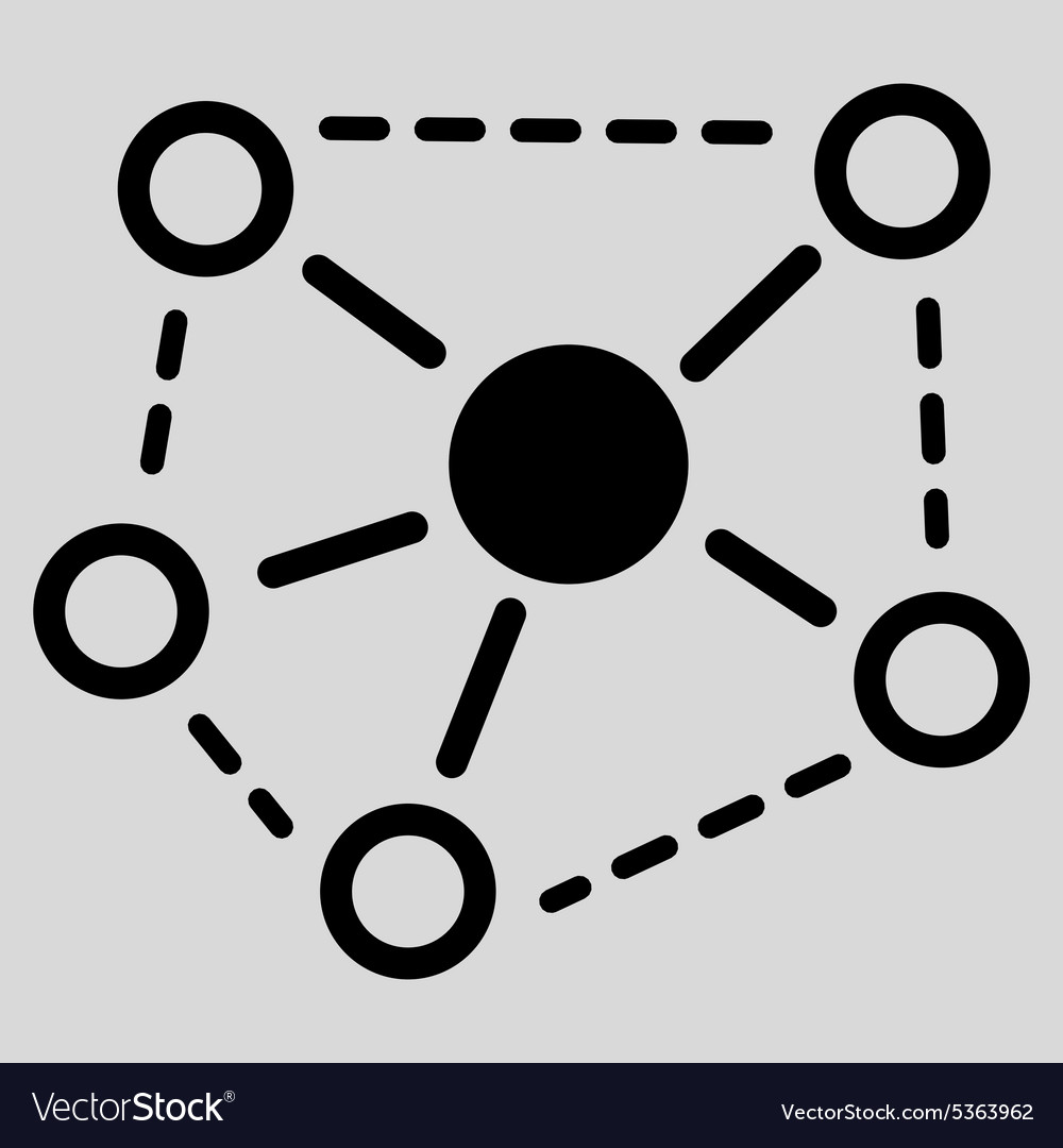 Molecule links icon from business bicolor set