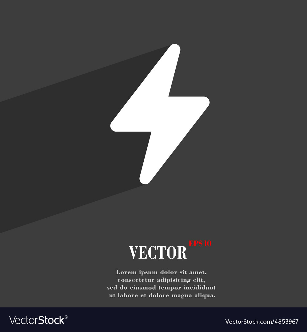 Photo Flash Icon Symbol Flat Modern Web Design Vector Image