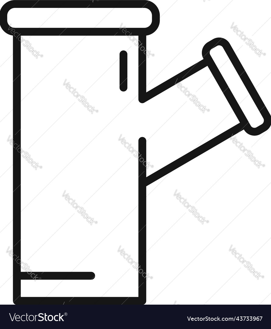 Plumber pipe icon outline water service Royalty Free Vector Plumber pipe icon outline water service Royalty Free Vector
