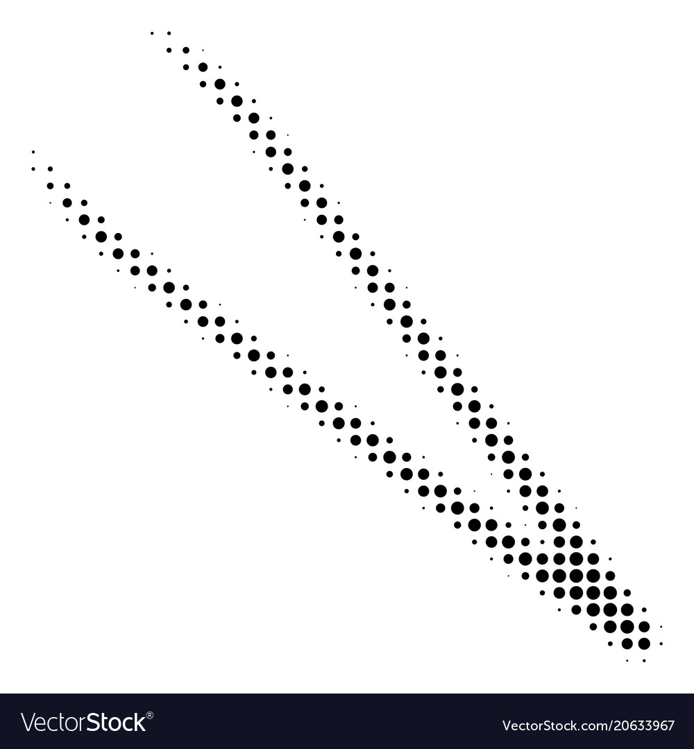 Tweezers halftone icon