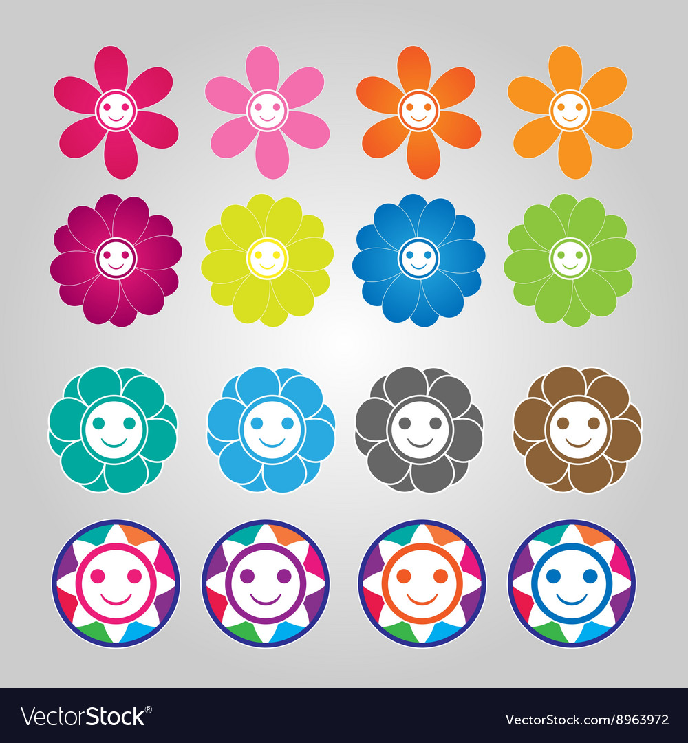 Download Cute flowers Royalty Free Vector Image - VectorStock