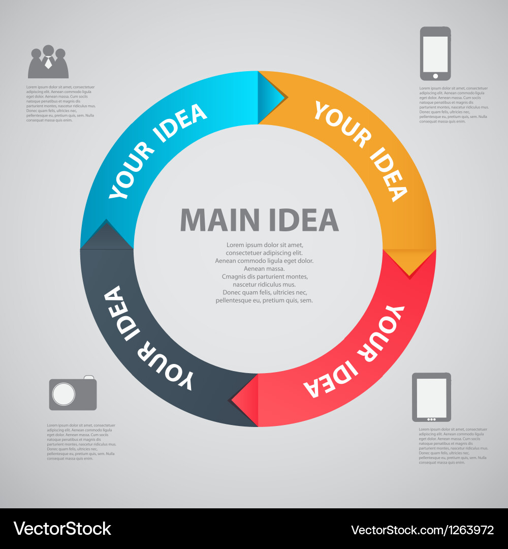Infographic template Royalty Free Vector Image