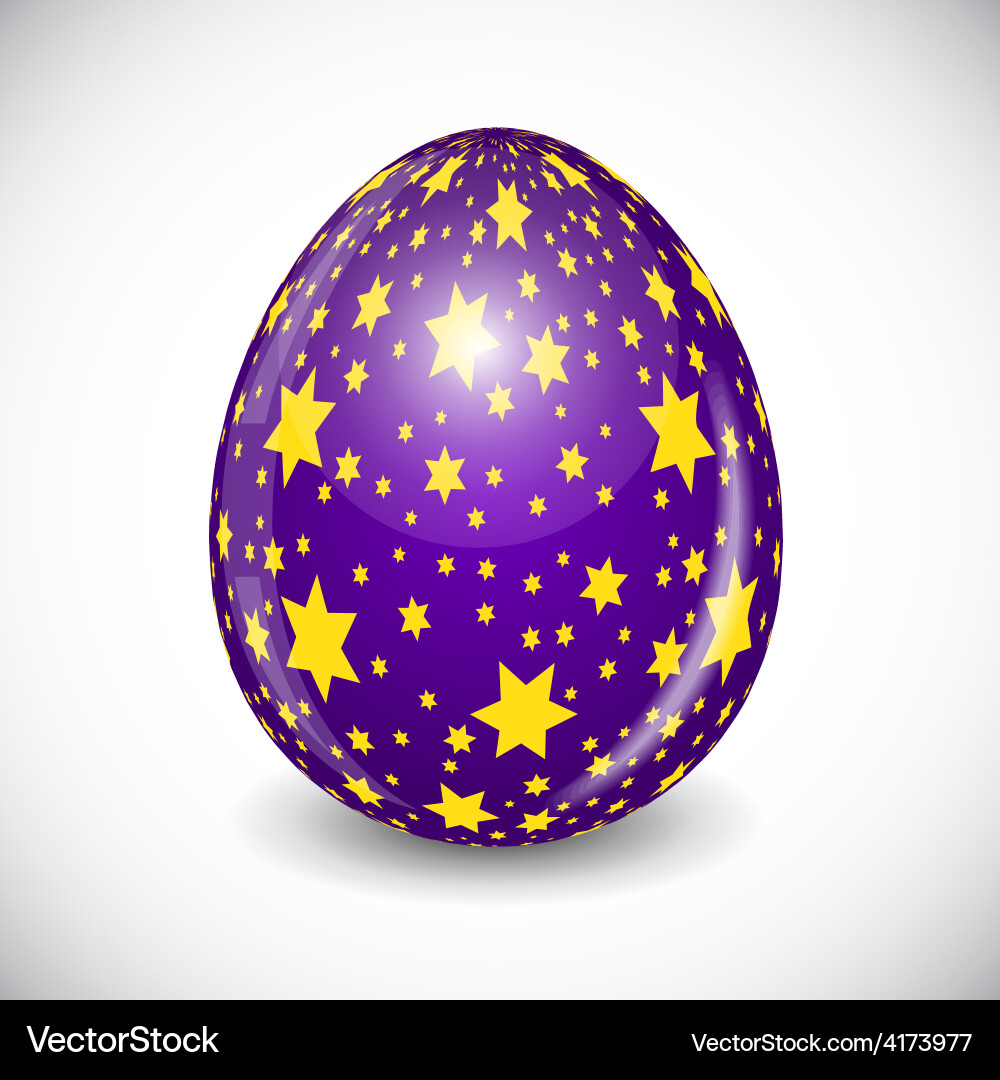 Beautiful easter egg Royalty Free Vector Image