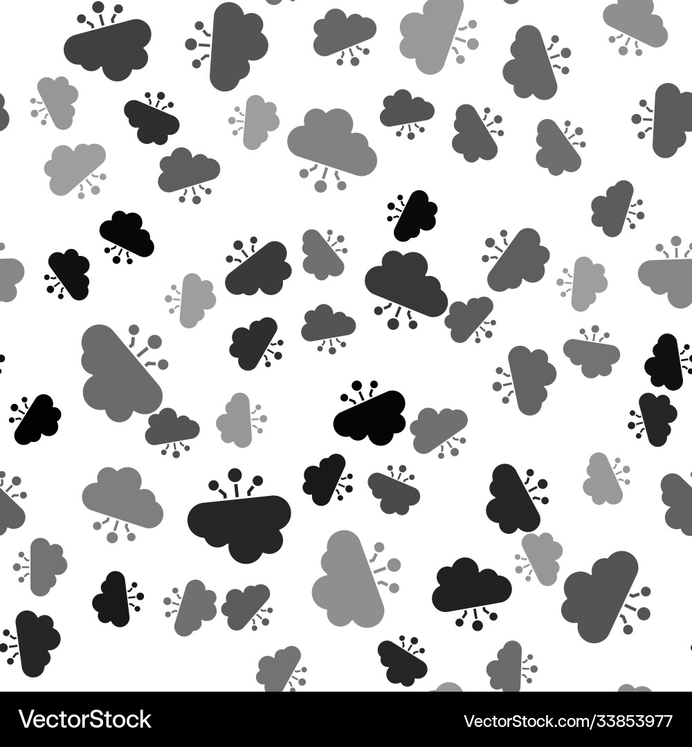 Black cryptocurrency cloud mining icon isolated Vector Image