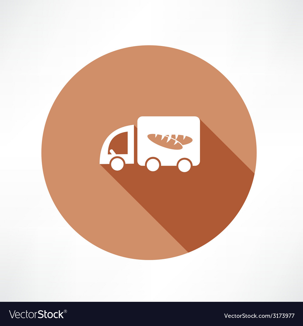 Car With Bread Icon Royalty Free Vector Image Vectorstock Car With Bread Icon Vector Image
