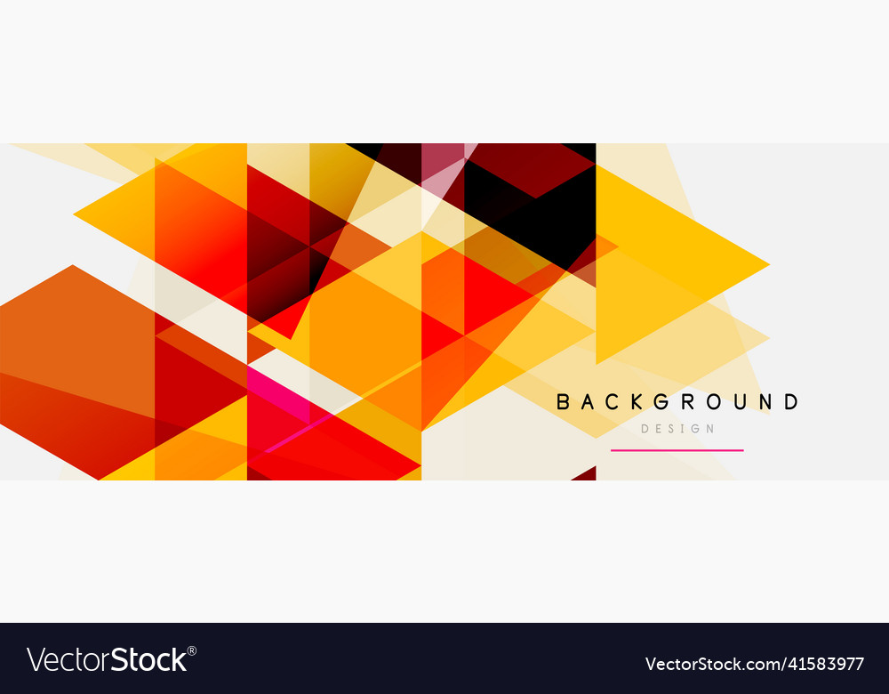 Color triangles composition geometric abstract Vector Image