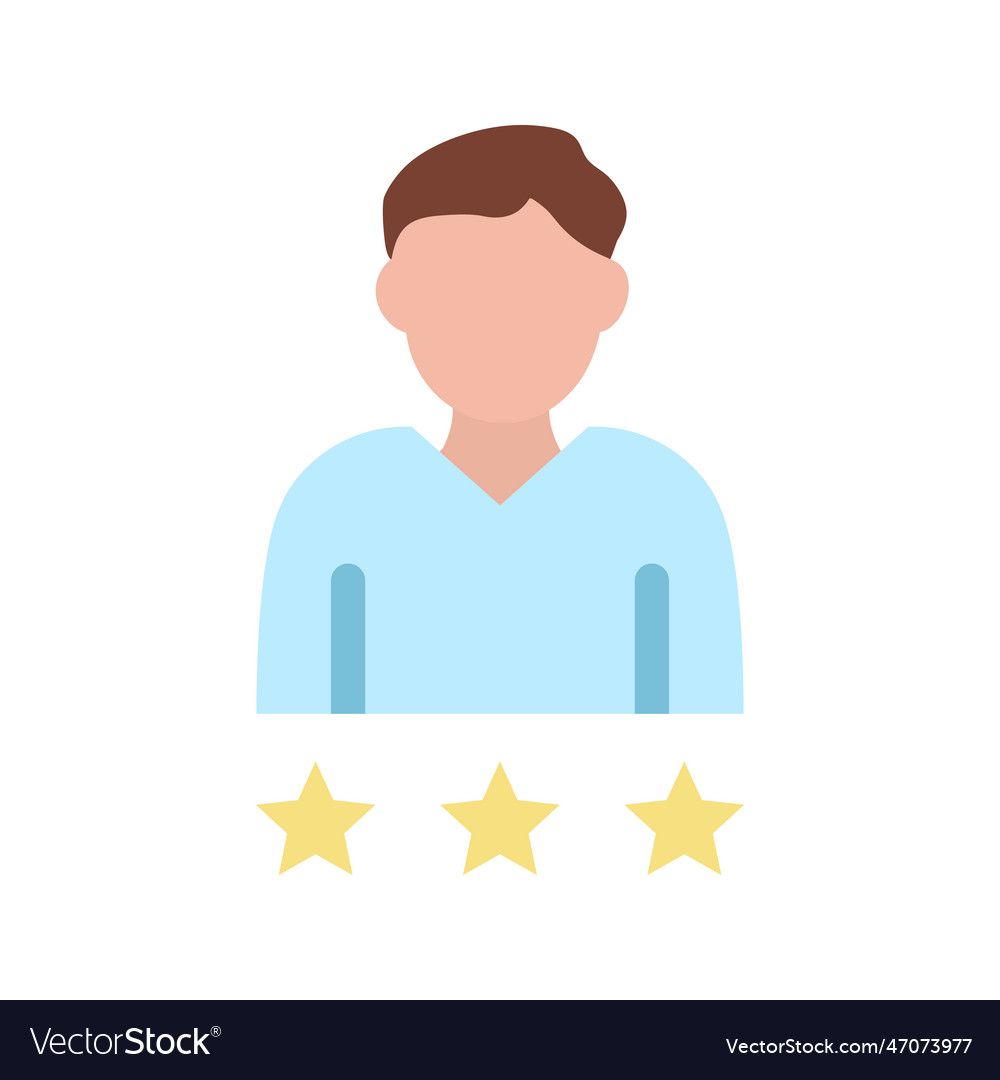 Employee ratings icon image suitable Royalty Free Vector