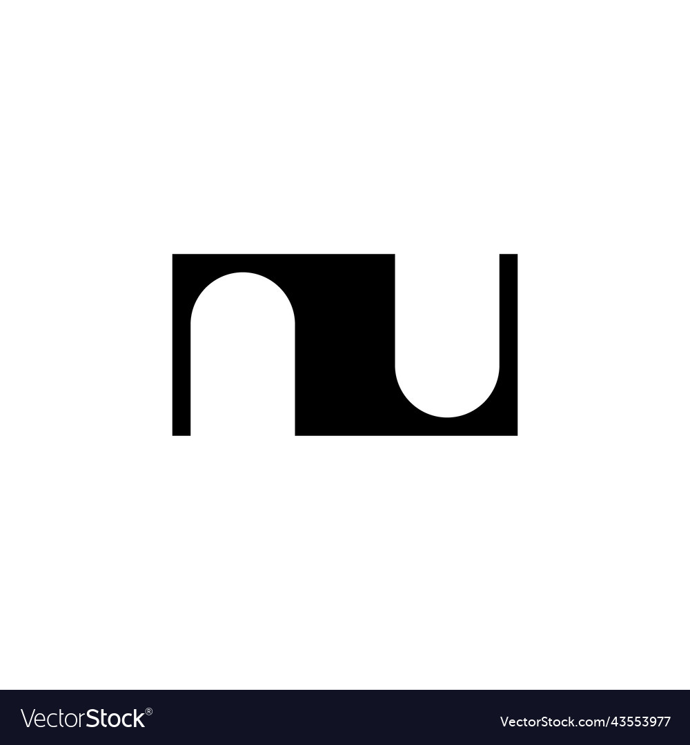 Modern letter n monogram logo design