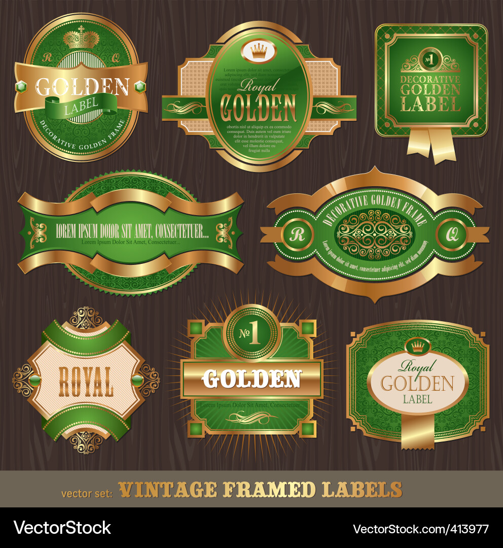 Ornate frames Royalty Free Vector Image - VectorStock