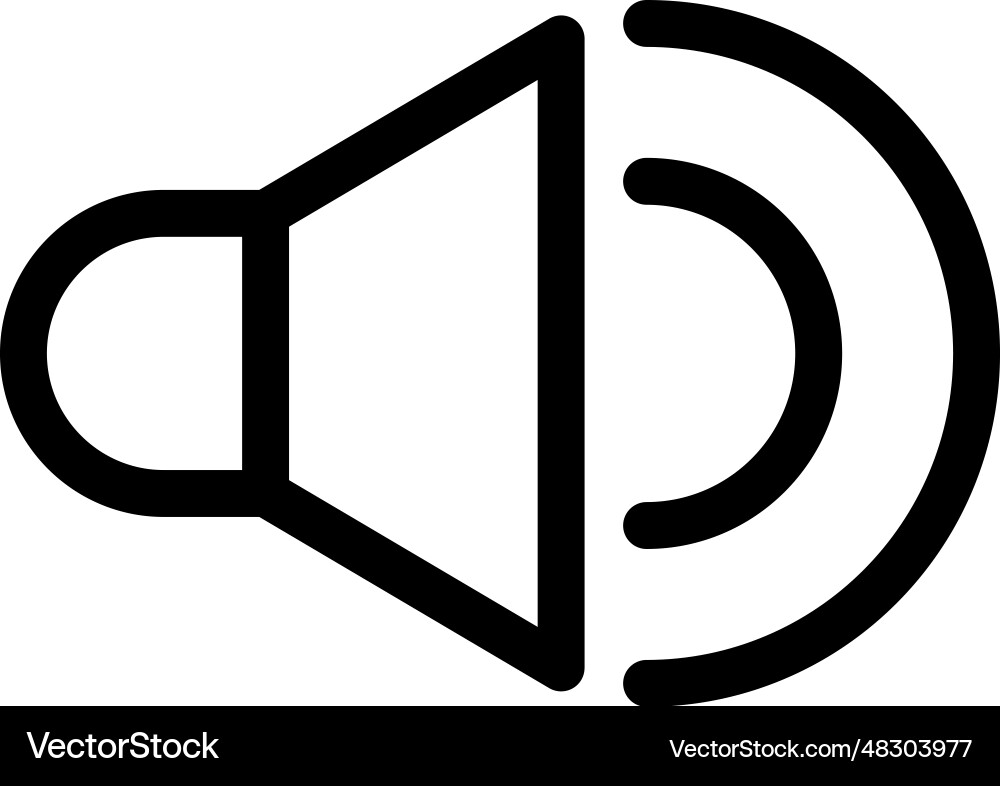 Volume icon Royalty Free Vector Image - VectorStock
