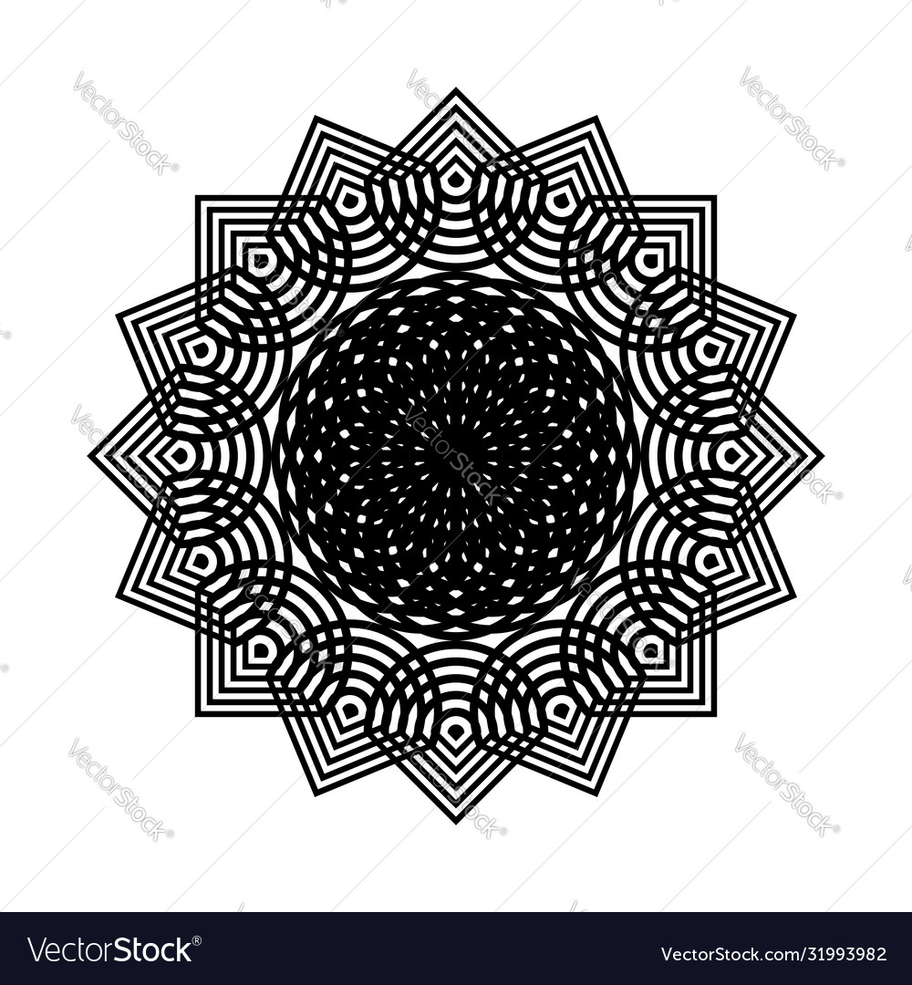 Design monochrome decorative element