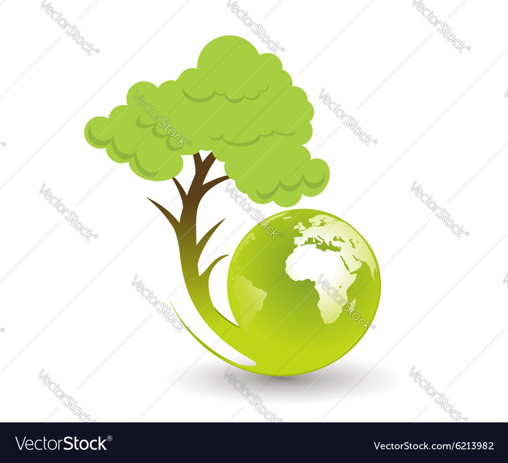 Eco globe Royalty Free Vector Image - VectorStock