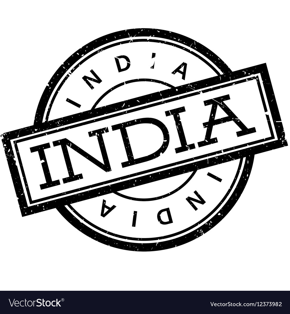 India rubber stamp Royalty Free Vector Image VectorStock