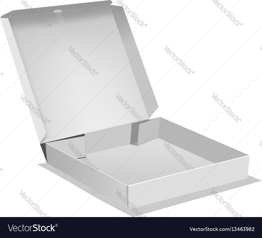 Opened box icon realistic style