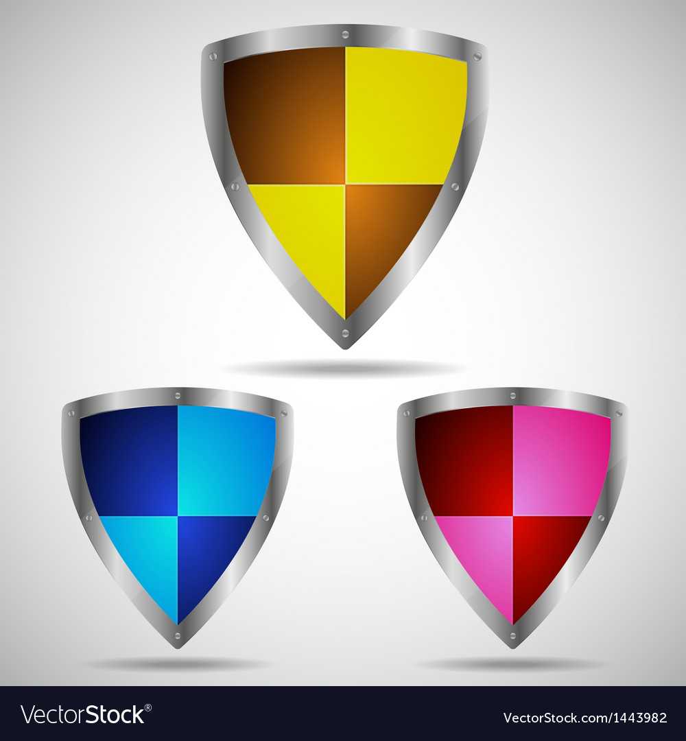 Set of security shield symbol icon