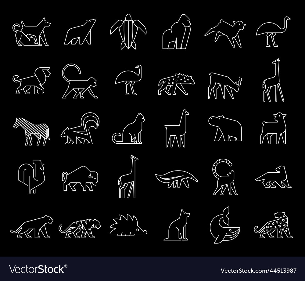 Tiere Logos Sammlung