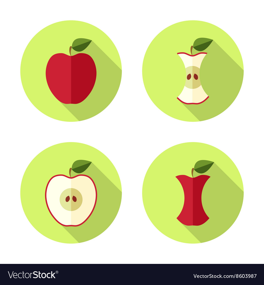 Apple flat icon