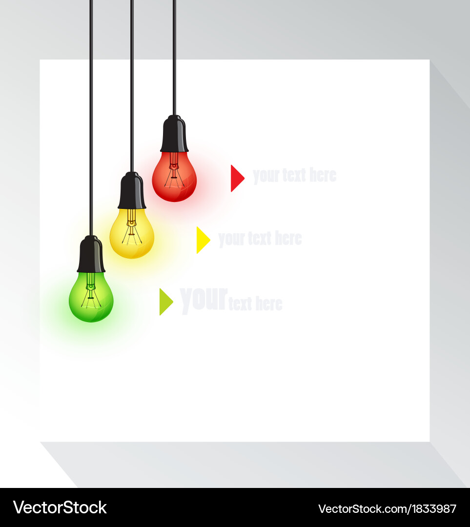Light bulbs Royalty Free Vector Image - VectorStock