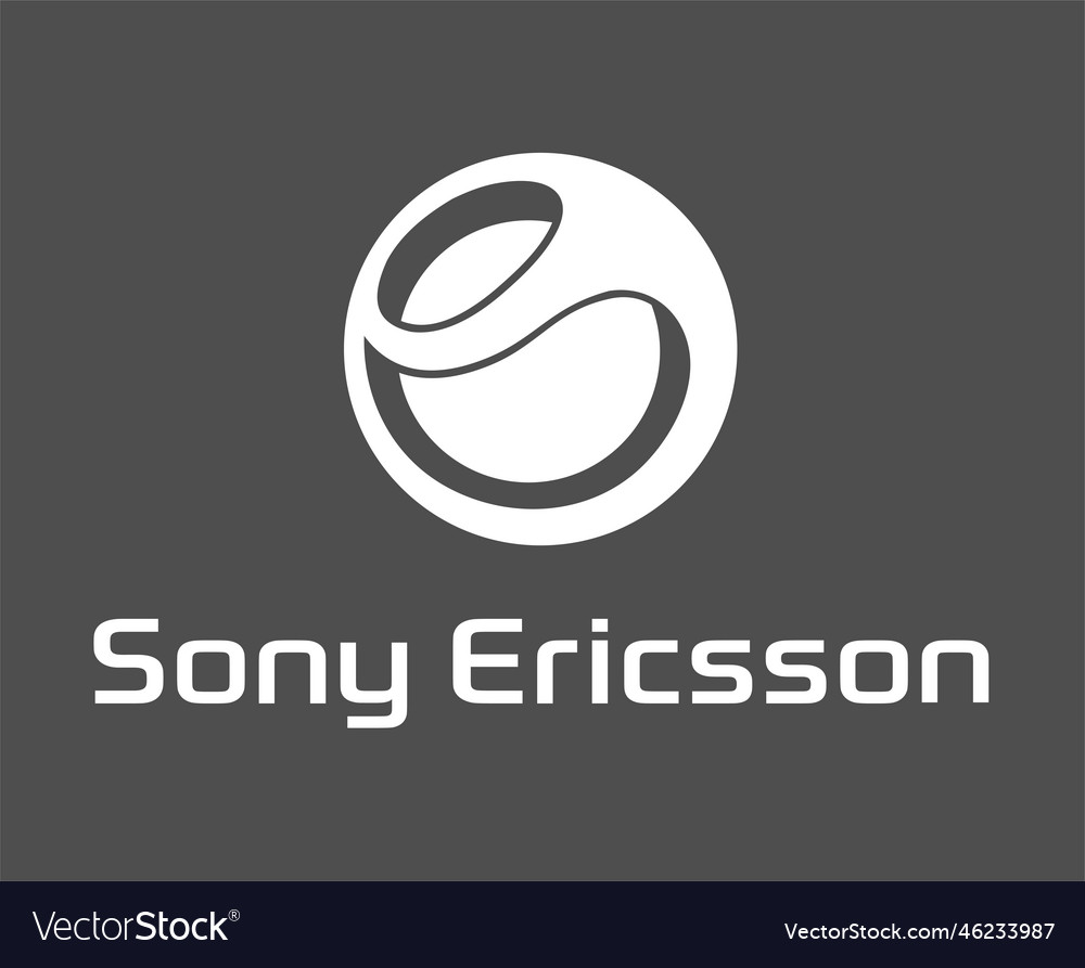 Sony ericsson logo brand phone symbol with name