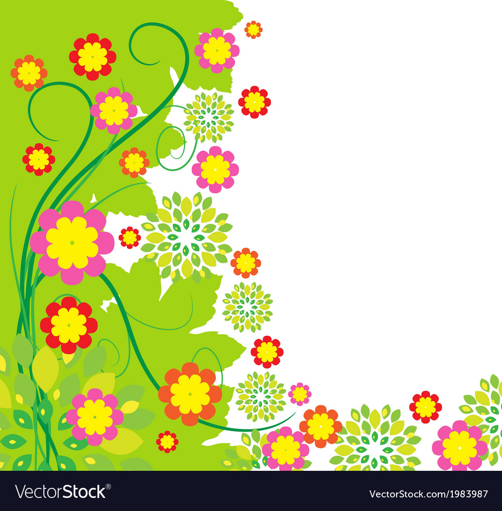 Springtime greeting card flower background