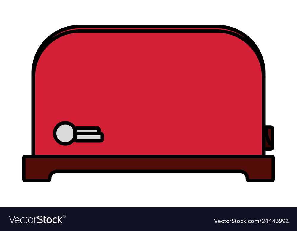 Bread toaster cartoon