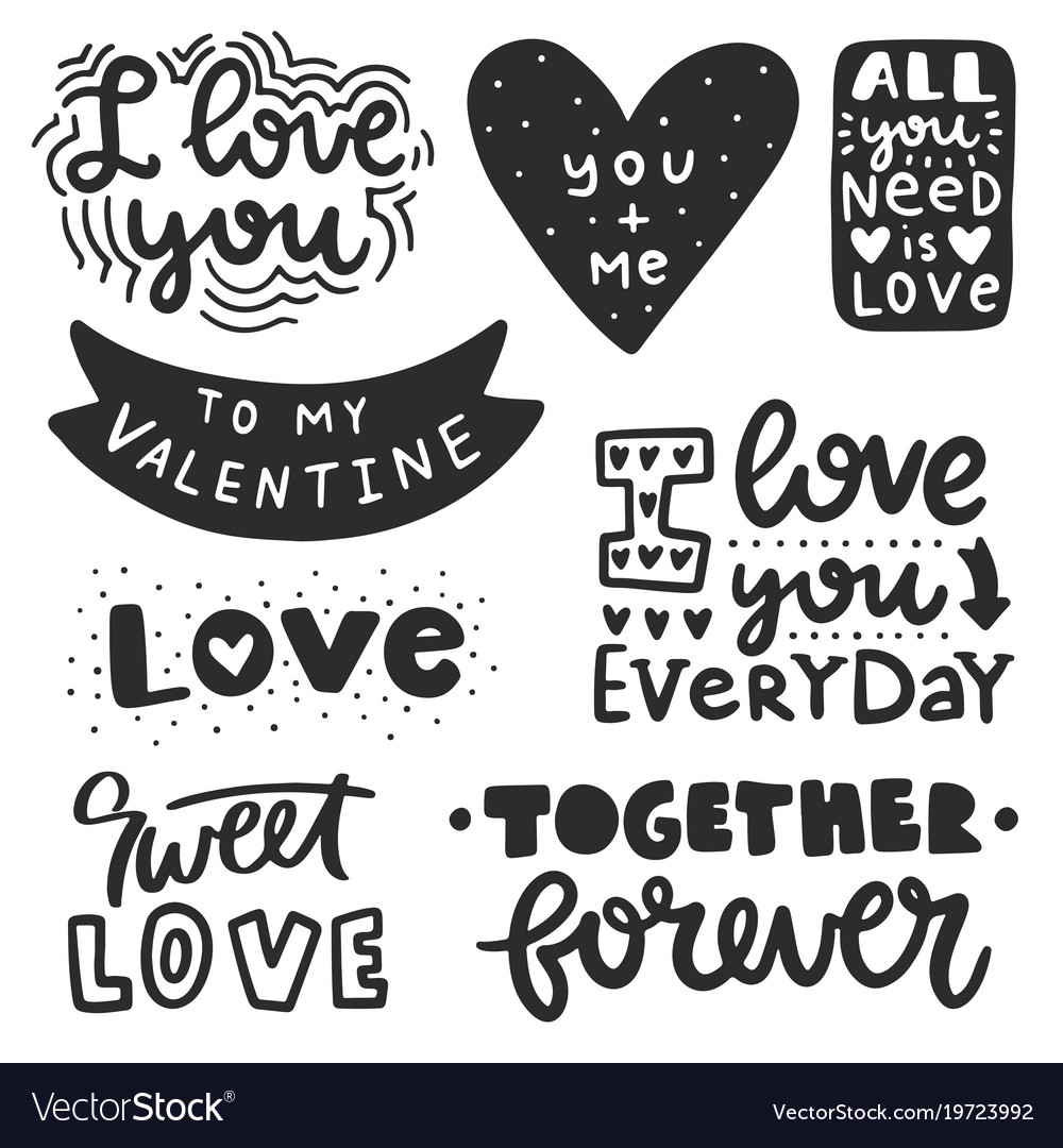 Lettering poster Royalty Free Vector Image - VectorStock