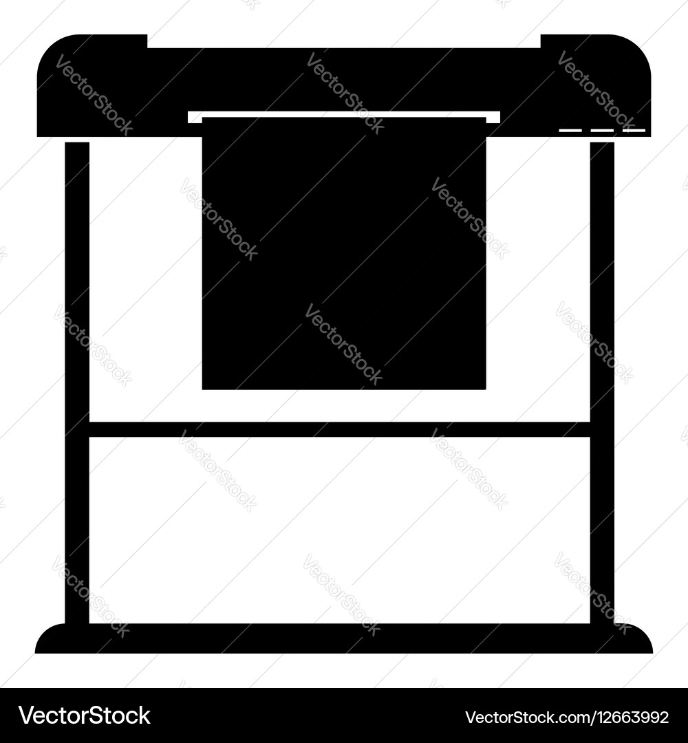Printer icon simple style Royalty Free Vector Image