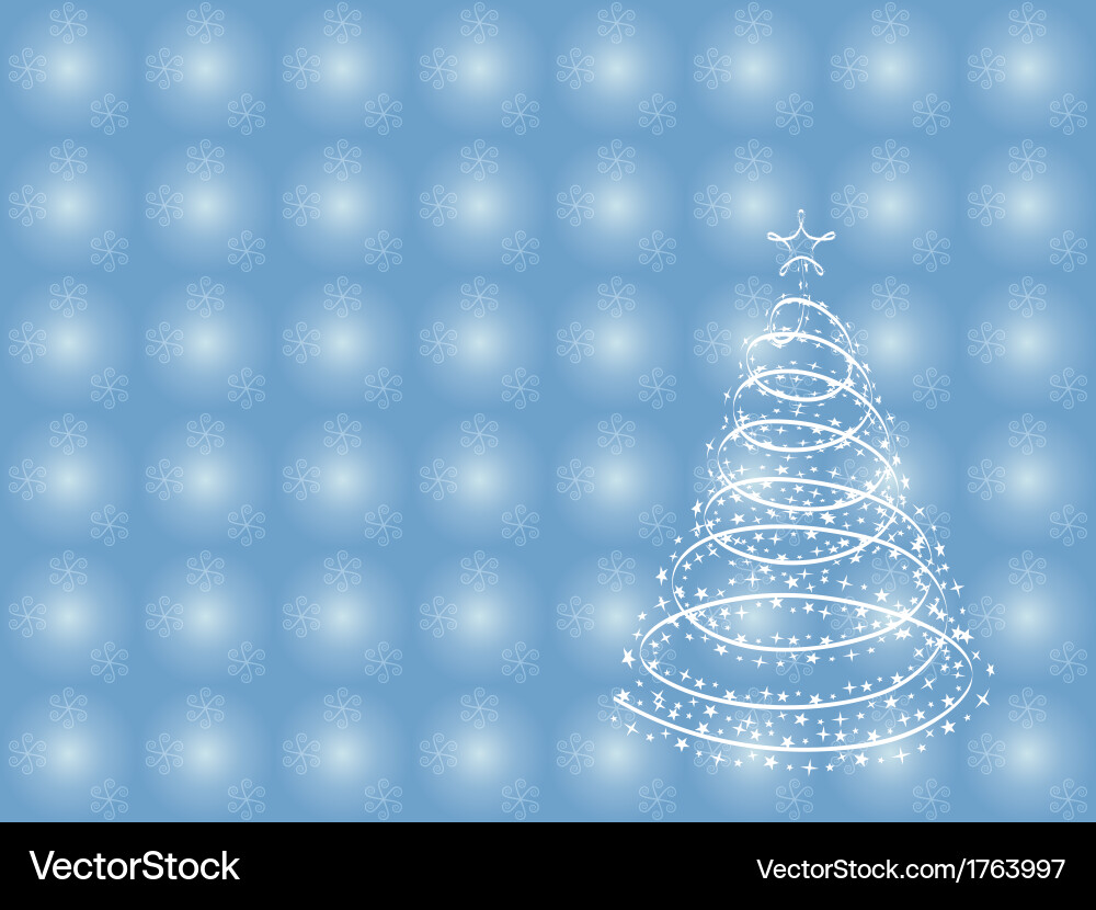 Background with christmas tree Royalty Free Vector Image