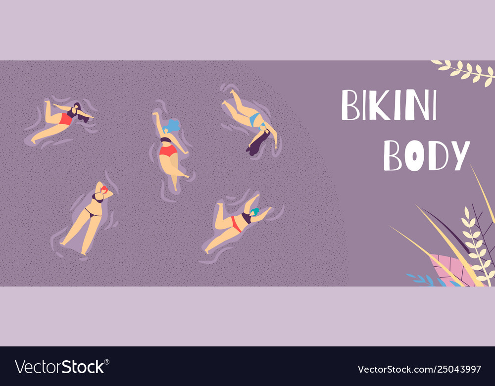 Bikini Body Landing Page motiviert Selbstannahme