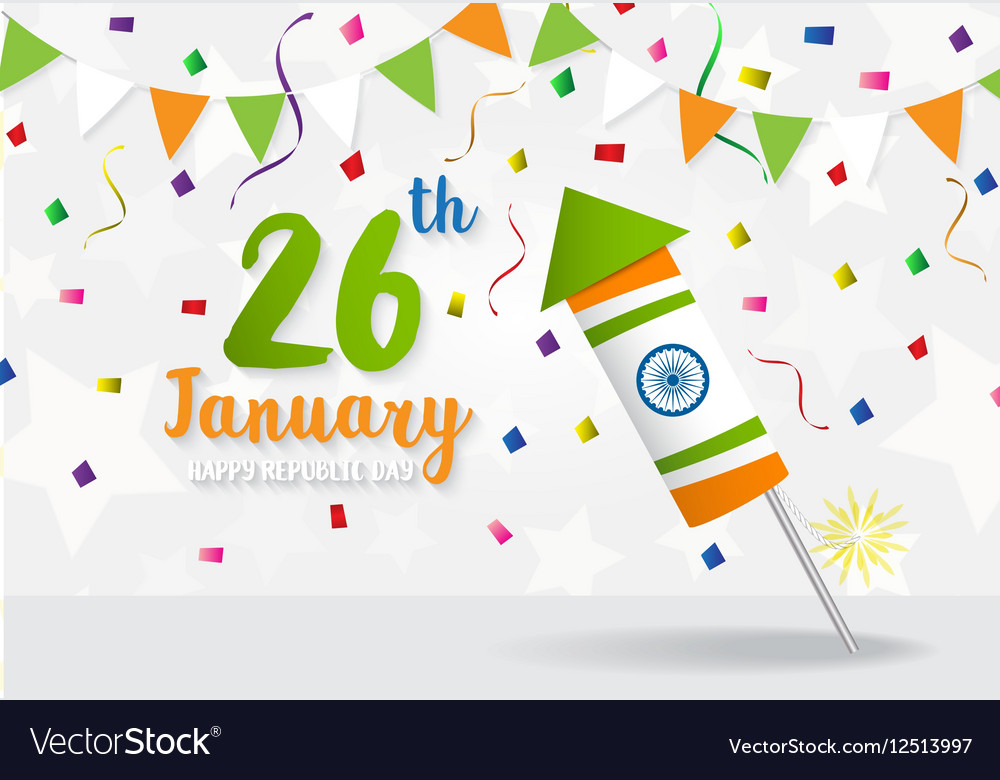 Happy indian republic day celebration